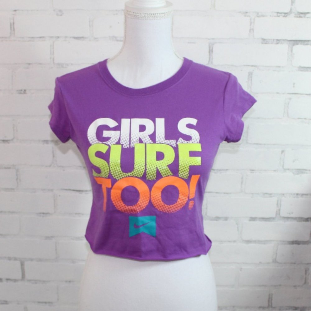 Nike Girls Surf Too Graphic Shirt - Picture 1 of 4